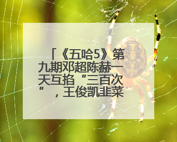 《五哈5》第九期邓超陈赫一天互掐“三百次”，王俊凯韭菜舞超魔性