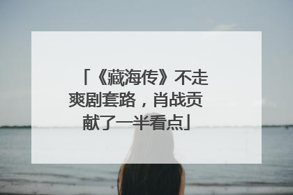 《藏海传》不走爽剧套路，肖战贡献了一半看点