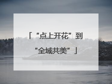 “点上开花”到“全域共美”
