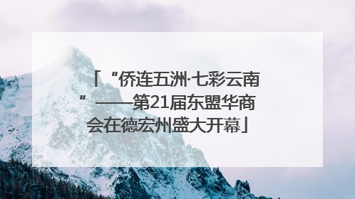 “侨连五洲·七彩云南”——第21届东盟华商会在德宏州盛大开幕