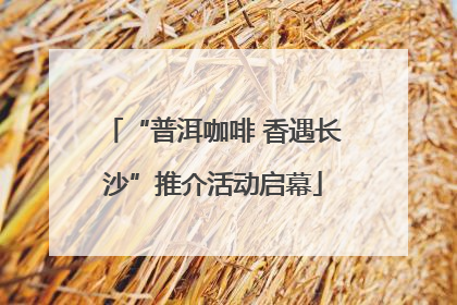 “普洱咖啡 香遇长沙”推介活动启幕