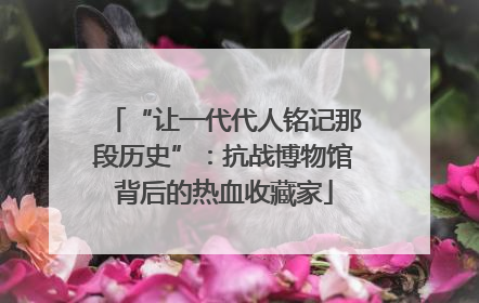 “让一代代人铭记那段历史”：抗战博物馆背后的热血收藏家