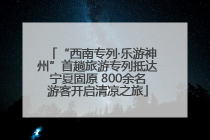 “西南专列·乐游神州”首趟旅游专列抵达宁夏固原 800余名游客开启清凉之旅