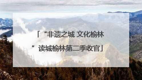 “非遗之城 文化榆林”读城榆林第二季收官