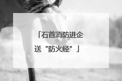 石首消防进企送“防火经”