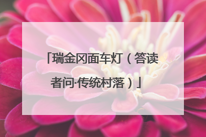 瑞金冈面车灯（答读者问·传统村落）
