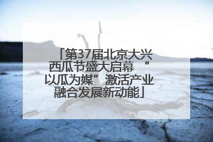 第37届北京大兴西瓜节盛大启幕 “以瓜为媒”激活产业融合发展新动能