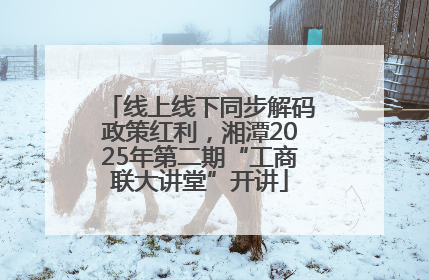 线上线下同步解码政策红利，湘潭2025年第二期“工商联大讲堂”开讲