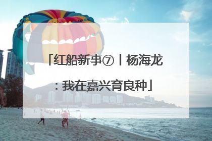 红船新事⑦丨杨海龙：我在嘉兴育良种