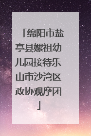 绵阳市盐亭县嫘祖幼儿园接待乐山市沙湾区政协观摩团