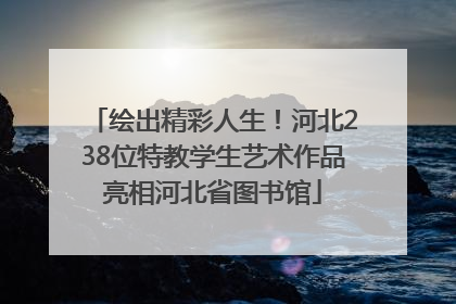 绘出精彩人生！河北238位特教学生艺术作品亮相河北省图书馆