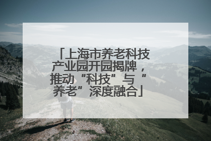上海市养老科技产业园开园揭牌，推动“科技”与“养老”深度融合