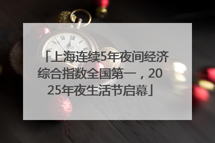 上海连续5年夜间经济综合指数全国第一，2025年夜生活节启幕