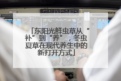 东阳光鲜虫草从“补”到“养”，冬虫夏草在现代养生中的新打开方式