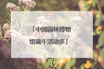 中国园林博物馆端午活动多