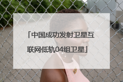 中国成功发射卫星互联网低轨04组卫星