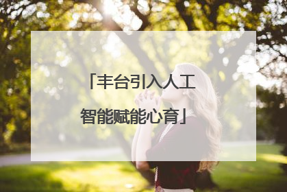 丰台引入人工智能赋能心育