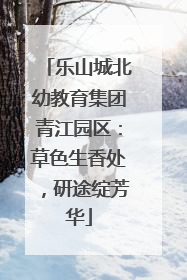 乐山城北幼教育集团青江园区：草色生香处，研途绽芳华
