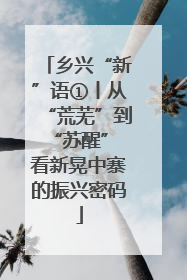 乡兴“新”语①丨从“荒芜”到“苏醒” 看新晃中寨的振兴密码