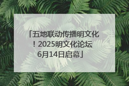 五地联动传播明文化！2025明文化论坛6月14日启幕