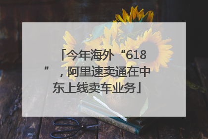 今年海外“618”，阿里速卖通在中东上线卖车业务