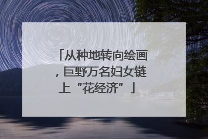 从种地转向绘画，巨野万名妇女链上“花经济”