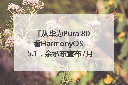 从华为Pura 80看HarmonyOS 5.1，余承东宣布7月迎来首批机型升级