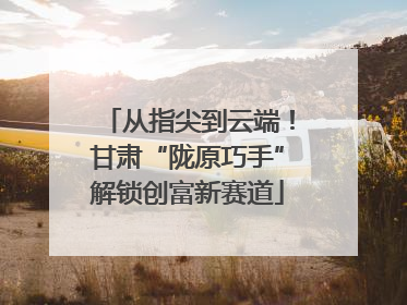 从指尖到云端！甘肃“陇原巧手”解锁创富新赛道