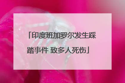 印度班加罗尔发生踩踏事件 致多人死伤