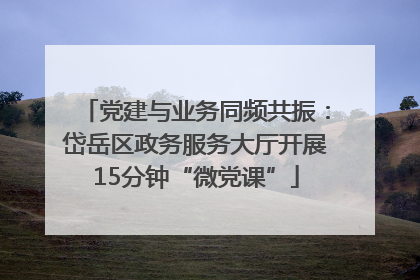 党建与业务同频共振：岱岳区政务服务大厅开展15分钟“微党课”