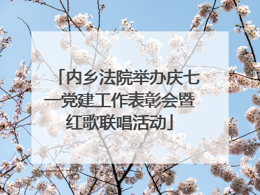内乡法院举办庆七一党建工作表彰会暨红歌联唱活动