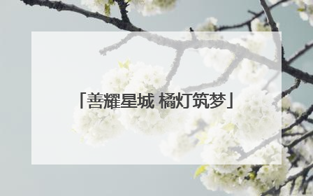 善耀星城 橘灯筑梦