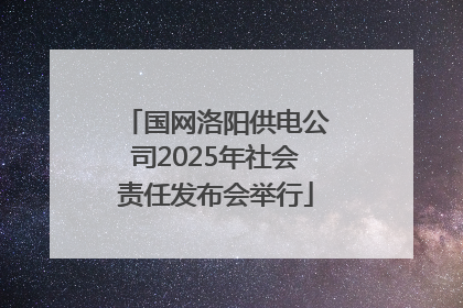 国网洛阳供电公司2025年社会责任发布会举行