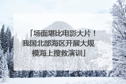 场面堪比电影大片！我国北部海区开展大规模海上搜救演训