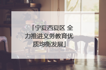 宁夏西夏区 全力推进义务教育优质均衡发展