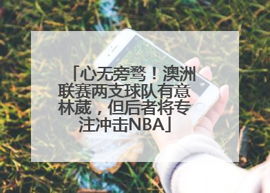 心无旁骛！澳洲联赛两支球队有意林葳，但后者将专注冲击NBA
