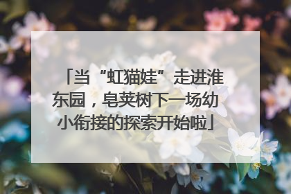 当“虹猫娃”走进淮东园，皂荚树下一场幼小衔接的探索开始啦
