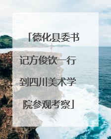 德化县委书记方俊钦一行到四川美术学院参观考察