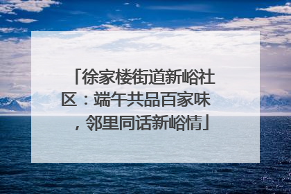 徐家楼街道新峪社区：端午共品百家味，邻里同话新峪情