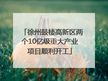 徐州鼓楼高新区两个10亿级重大产业项目顺利开工