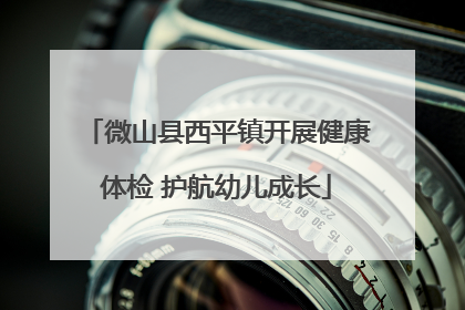 微山县西平镇开展健康体检 护航幼儿成长