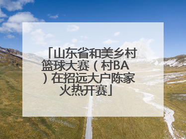 山东省和美乡村篮球大赛（村BA）在招远大户陈家火热开赛