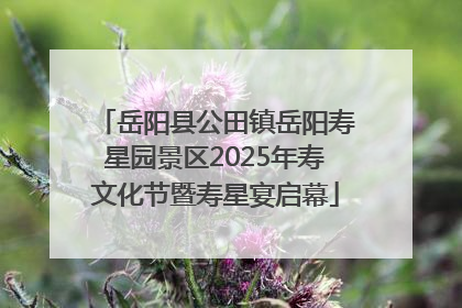 岳阳县公田镇岳阳寿星园景区2025年寿文化节暨寿星宴启幕