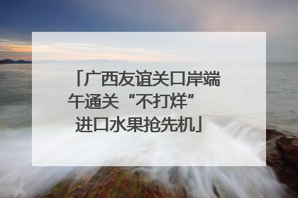 广西友谊关口岸端午通关“不打烊” 进口水果抢先机
