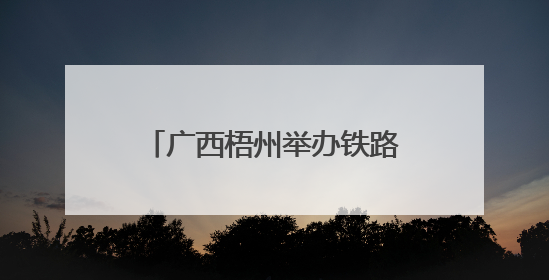 广西梧州举办铁路开放日 民众感受铁路发展新变化