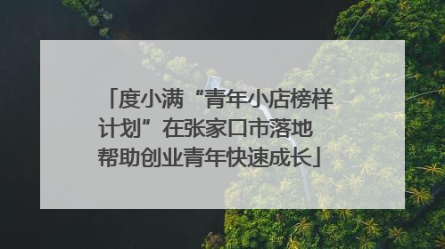 度小满“青年小店榜样计划”在张家口市落地 帮助创业青年快速成长