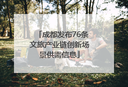成都发布76条文旅产业链创新场景供需信息