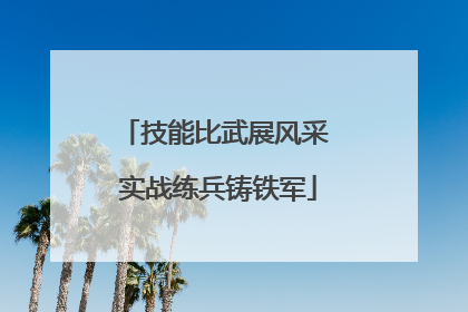 技能比武展风采 实战练兵铸铁军