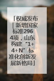 权威发布｜新增国家标准2964项，山东构建“1+4+N”标准化创新发展新格局