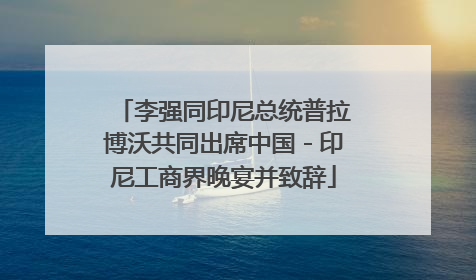 李强同印尼总统普拉博沃共同出席中国－印尼工商界晚宴并致辞